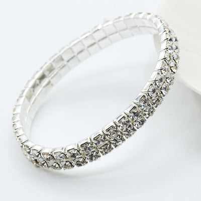 2 Layer Rhinestone Bracelet