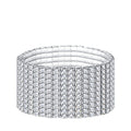 10 Layer Rhinestone Bracelet