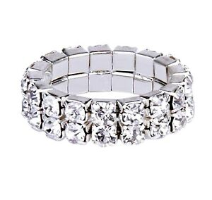 2 Layer Rhinestone Ring